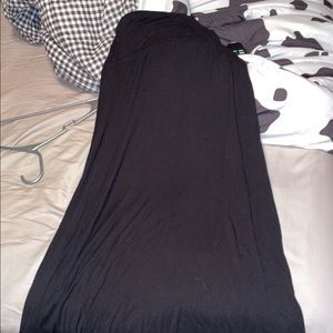 Black maxi skirt